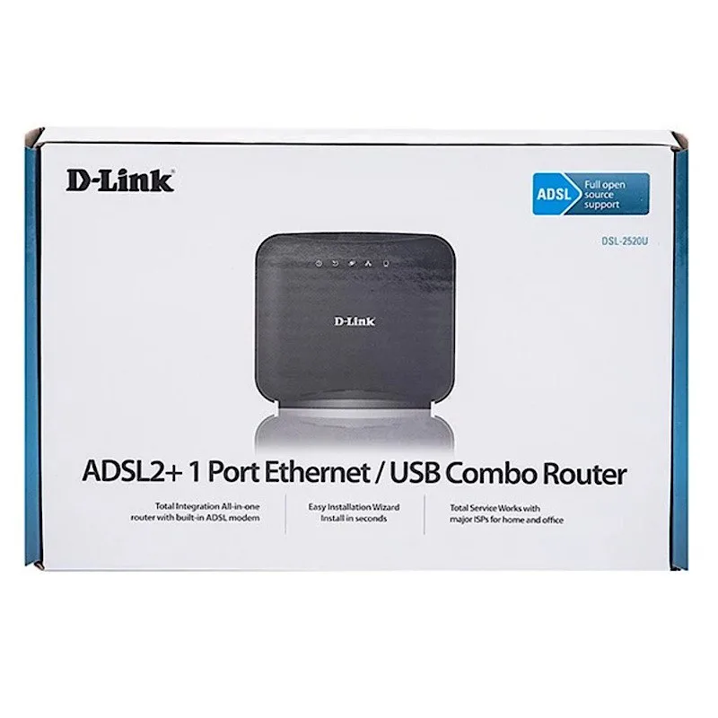 خرید و قیمت مودم روتر باسیم ADSL/ADSL2/ADSL2+(Plus) دی-لینک مدل DSL ...